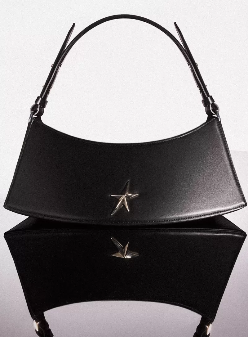 Store MUGLER black leather zenith bag