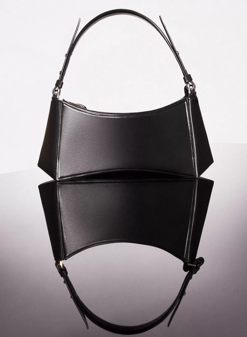 Store MUGLER black leather zenith bag