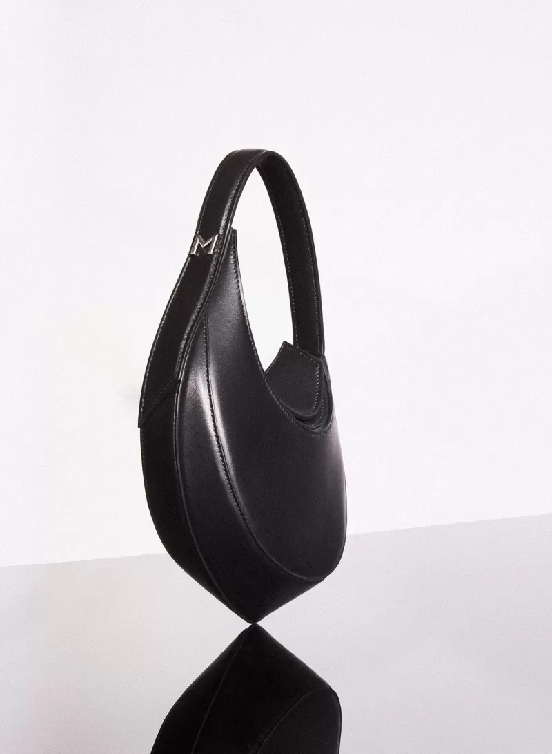 Online MUGLER black mini smooth spiral curve 02