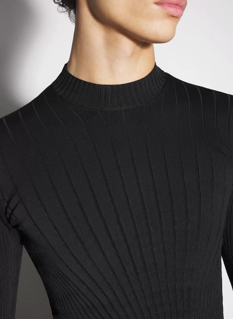 Flash Sale MUGLER black sculpting knit top