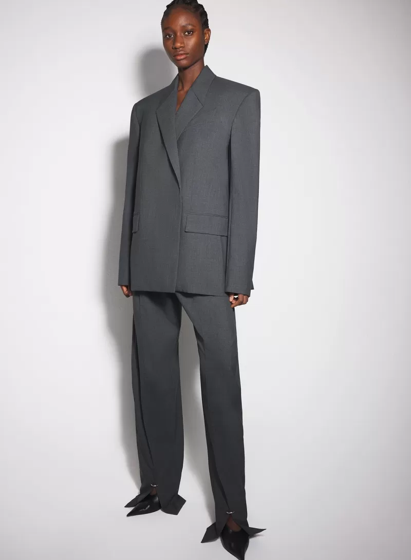 Clearance MUGLER Grey oversized tailored jacket