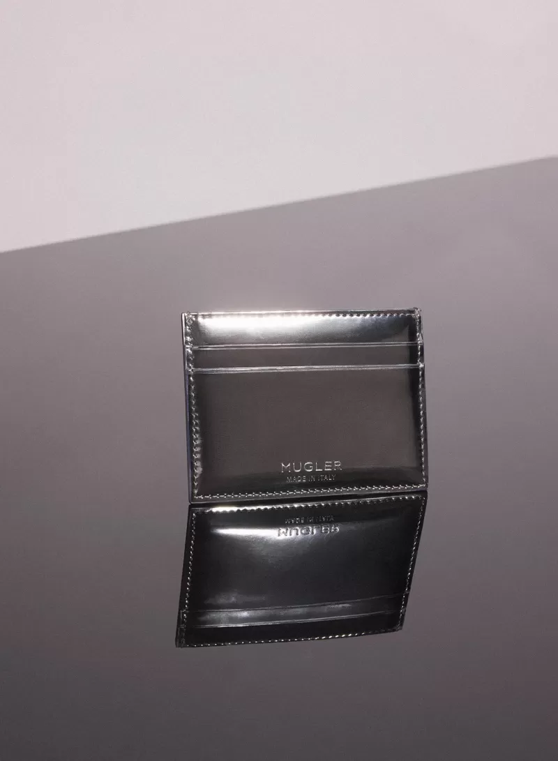 Clearance MUGLER gunmetal embossed spiral cardholder