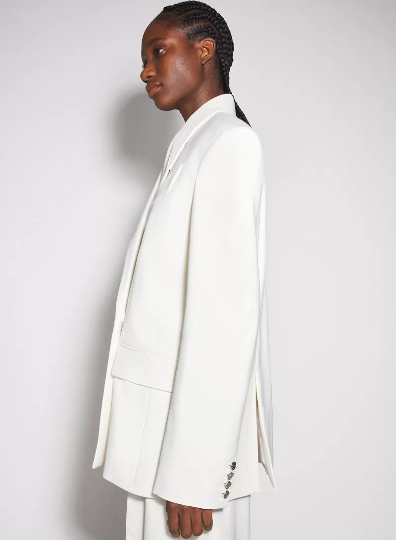 Hot MUGLER off-white oversized tailored jacket