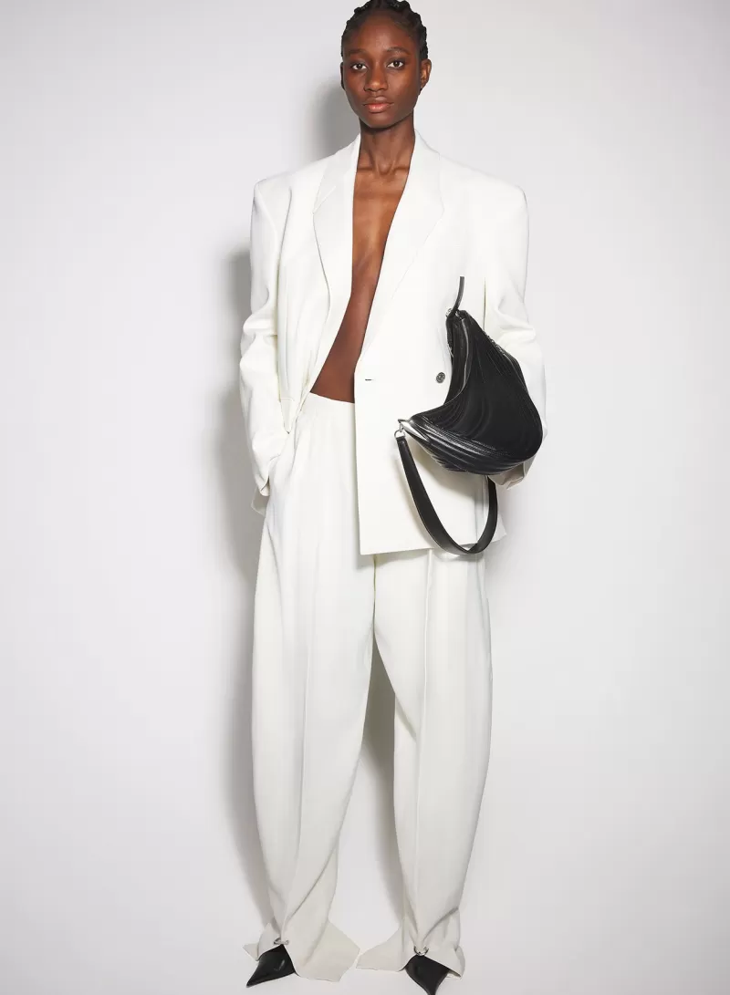 Hot MUGLER off-white oversized tailored jacket