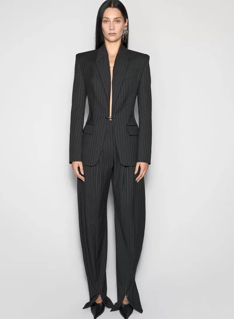 Flash Sale MUGLER pinstripe pierced tailored jacket